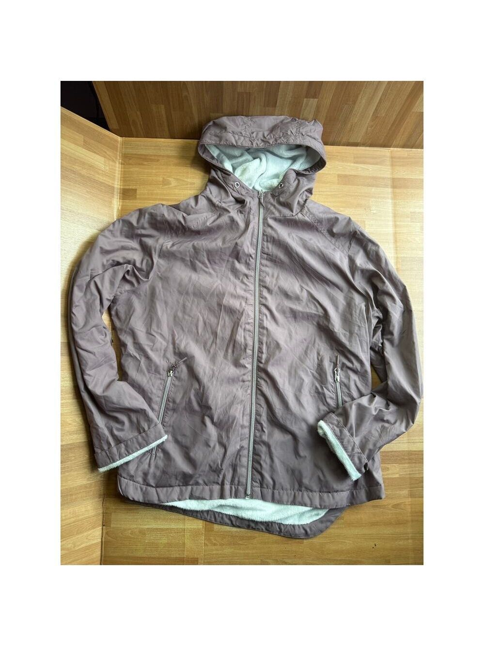 Free Country faux fur/fleece lined windbreaker jacket, dusty purple size XL